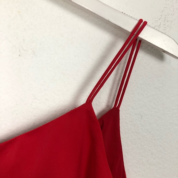 Superdown Rubi One Shoulder Satin Mini Dress Size M Red Revolve Party Dress - Picture 6 of 10